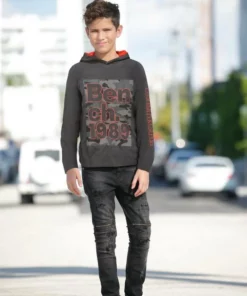 Bench. Kapuzenshirt mit Kapuzenfutter in Kontrastfarbe -Günstiges Bench Geschäft 90781705 76b4 5811 86db c01307c9bff8