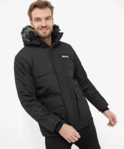 Bench. Regenmantel »Tillor« Fake-Fur, Handytasche, Cargotaschen, Logo Khaki, Schwarz -Günstiges Bench Geschäft a28136a4 3f8a 5e38 91e6 aa6a68030502