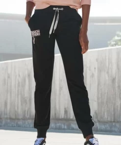 Bench. Jogginghose mit Logodruck Schwarz, Grau, Altrosa