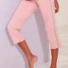 Bench. Relax-Caprihose mit Glitzerstreifen Beige-melange, Schwarz, Rosé -Günstiges Bench Geschäft a8f6f617 1233 5ad9 aac2 9eae6da9784f