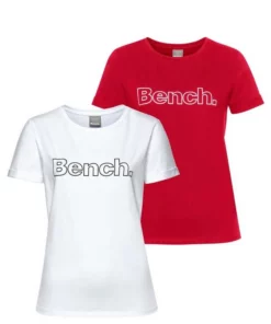 Bench. T-Shirt Schwarz | weiß, Rot | weiß, Hellgrau-meliert | weiß -Günstiges Bench Geschäft abd67602 974f 59eb bcd8 4077ed6db47e
