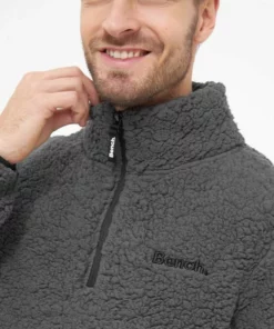 Bench. Fleecejacke »Escapo« Stickerei, Sportives Seitenband Navy, Grau, Schwarz -Günstiges Bench Geschäft afcab4d9 0508 5b0f 86ee 0c1b6a4c9735