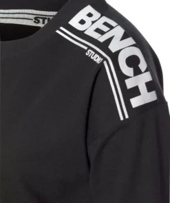 Bench. Sweatshirt mit Logodruck Grau, Schwarz, Altrosa -Günstiges Bench Geschäft affc4b5e 5acd 547a 8a6e bcb48dbd34a0