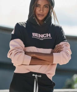 Bench. Hoodie mit Logodruck Grau-altrosa, Grau-schwarz, Schwarz-altrosa -Günstiges Bench Geschäft b27859d1 b98c 53bd baf1 c9b407bcad40