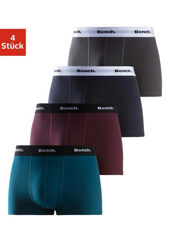 Bench. Boxer (4 Stück) mit kontrastfarbigem Bund Schwarz, Royalblau | grau-meliert | rot | schwarz, Navy | bordeaux | petrol | anthrazit 29 Bench. Boxer (4 Stück) mit kontrastfarbigem Bund Schwarz, Royalblau | grau-meliert | rot | schwarz, Navy | bordeaux | petrol | anthrazit – Bild 27