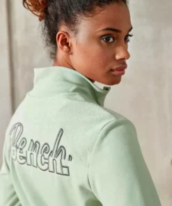 Bench. Sweatjacke mit zwei Logo Stickereien Schwarz, Mint-melange, Anthrazit-melange -Günstiges Bench Geschäft baa09a28 d489 5d70 b3b5 4fdf213bb73b