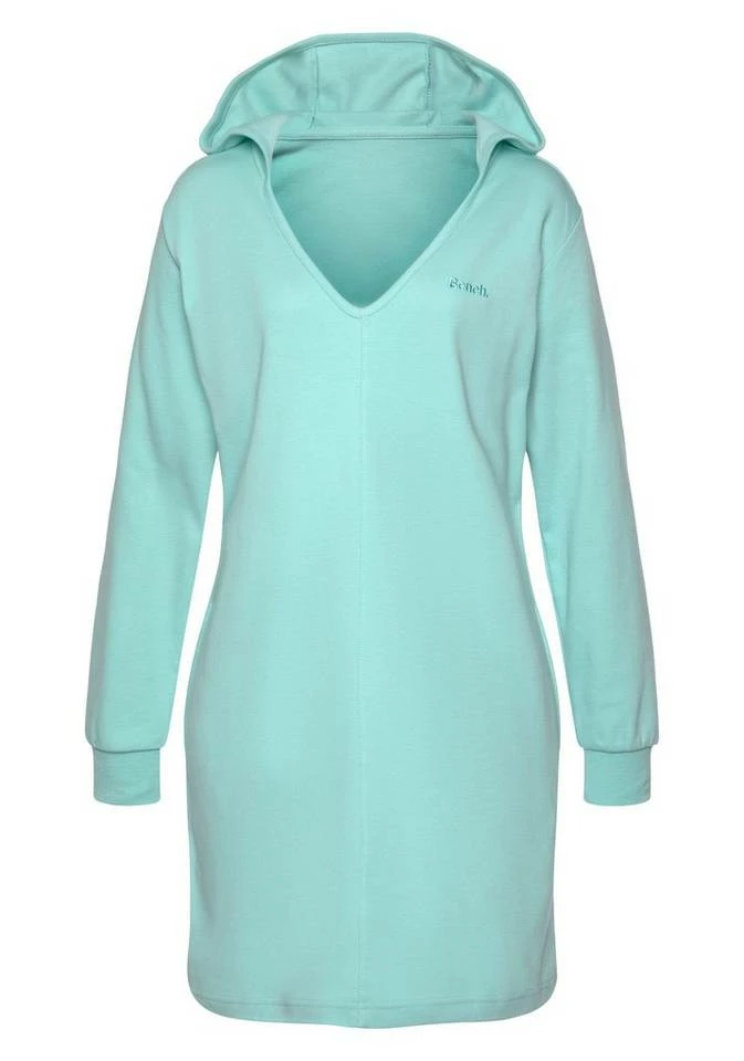 Bench. Sweatkleid mit Kapuze Schwarz, Türkis 4 Bench. Sweatkleid mit Kapuze Schwarz, Türkis – Bild 2