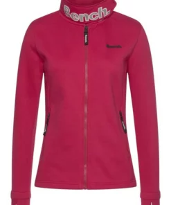 Ausgewählte Produkte 21 Bench. Sweatjacke »HAYLO« Signature Sweatjacke mit Kragenlasche Black, Fuchsia, Grau, Grey