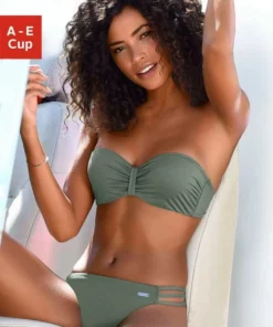 Bench. Bügel-Bandeau-Bikini-Top »Perfect«, im Uni-Style Oliv, Schwarz, Rot -Günstiges Bench Geschäft c99df256 db23 5eae 844a 349f2eb7fae8