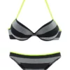 Bench. Push-Up-Bikini »Bench Damen Marken-Push-Up-Bikini, schwarz-grau, C-Cup« -Günstiges Bench Geschäft ccfe0366 86ca 56e0 b319 b5eee51dc251