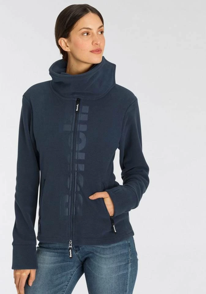 Bench. Fleecejacke »FINISH« Signature Style mit hochgeschlossenem Stehkragen Marine, Bordeaux 4 Bench. Fleecejacke »FINISH« Signature Style mit hochgeschlossenem Stehkragen Marine, Bordeaux – Bild 2
