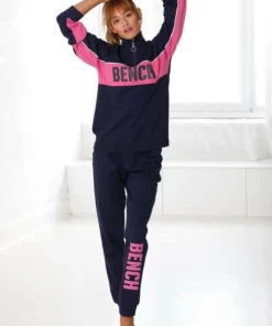 Bench. Sweatshirt »Contrast« im Color-Blocking Design mit Logoprint Grau-meliert-pfirsich, Navy-pink, Weiß-schwarz -Günstiges Bench Geschäft d62e895a 9c19 5528 adbb 9815a49deb29