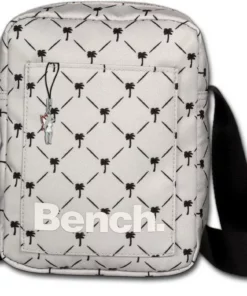 Bench. Umhängetasche »D2OTI304N Bench sportliche MiniBag Umhängetasche« (Umhängetasche), Damen, Jugend Tasche aus Nylon, Größe ca. 14cm in grau, hellgrau, kleine Palmen