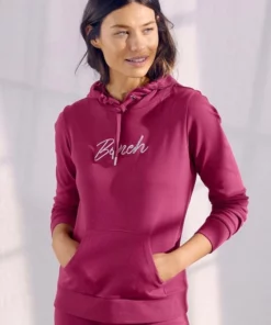 Bench. Hoodie mit glänzender Logostickerei Beere, Mint, Marine -Günstiges Bench Geschäft de906737 7091 5d2c 978b 7ce4dc333276