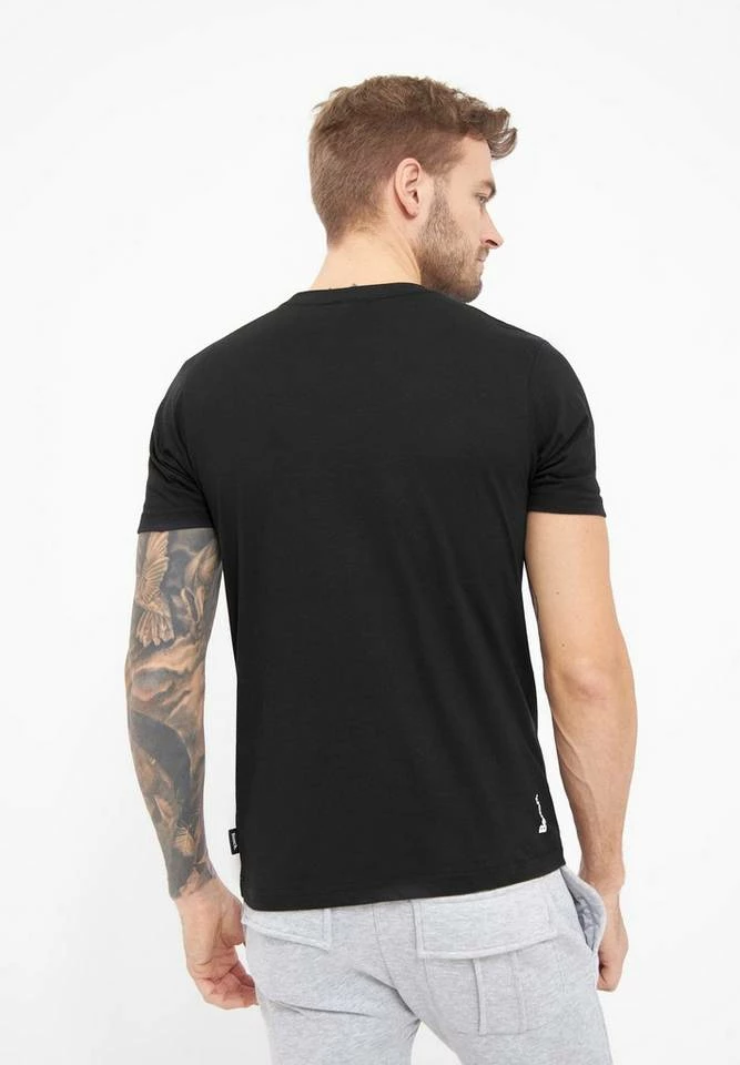 Bench. Kurzarmshirt »Fontaine« Schwarz, Grey marl 5 Bench. Kurzarmshirt »Fontaine« Schwarz, Grey marl – Bild 3