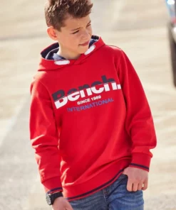 Bench. Kapuzensweatshirt mit gestreiften Bündchen -Günstiges Bench Geschäft e345e670 ad57 5a7b bf1e b822f7489985