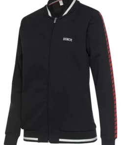 Bench. Sweatjacke im Collegestyle Schwarz, Offwhite-ecru-altweiß, Rot -Günstiges Bench Geschäft e395dfc1 5a7a 5466 833e 3fe7f4c53092