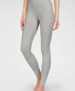 Bench. Leggings mit glänzender Logostickerei Schwarz, Hellgrau-melange -Günstiges Bench Geschäft e86fdc2e 90c4 5826 931f f28cca35f58d