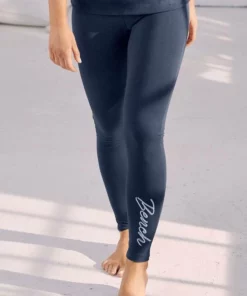Bench. Leggings mit glitzernder Logostickerei auf dem Bein Marine, Beere
