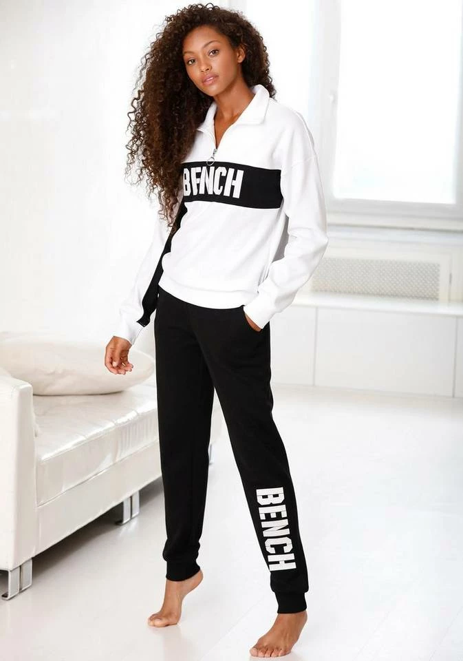 Bench. Sweathose »Contrast« mit kontrastfarbenem Logoprint Navy-pink, Schwarz-weiß, Grau-meliert-pfirsich 5 Bench. Sweathose »Contrast« mit kontrastfarbenem Logoprint Navy-pink, Schwarz-weiß, Grau-meliert-pfirsich – Bild 3