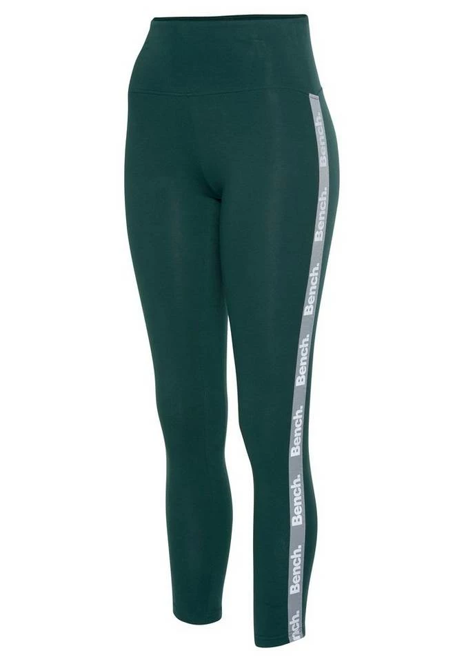 Bench. Leggings mit bedruckten Tapestreifen Dunkelgrün, Schwarz 6 Bench. Leggings mit bedruckten Tapestreifen Dunkelgrün, Schwarz – Bild 4