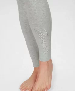 Bench. Leggings mit glänzender Logostickerei Schwarz, Hellgrau-melange -Günstiges Bench Geschäft f6d788d8 ed26 5d96 9f65 72018c75a7a4