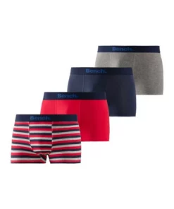 Bench. Boxer (4 Stück) mit modischem Streifen Olivgrün-gestreift | olivgrün | grau-meliert | navy, Rot | blau | olivgrün | navy, Blau-gestreift | blau | grau-meliert | navy, Rot-gestreift | rot | grau-meliert | navy -Günstiges Bench Geschäft fc8478dc fa5f 5af0 b1ec 92d1bf58b751
