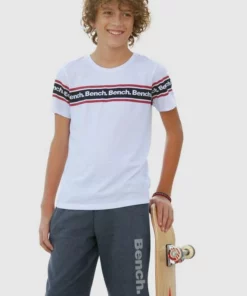 Bench. T-Shirt mit Druck in Streifenoptik